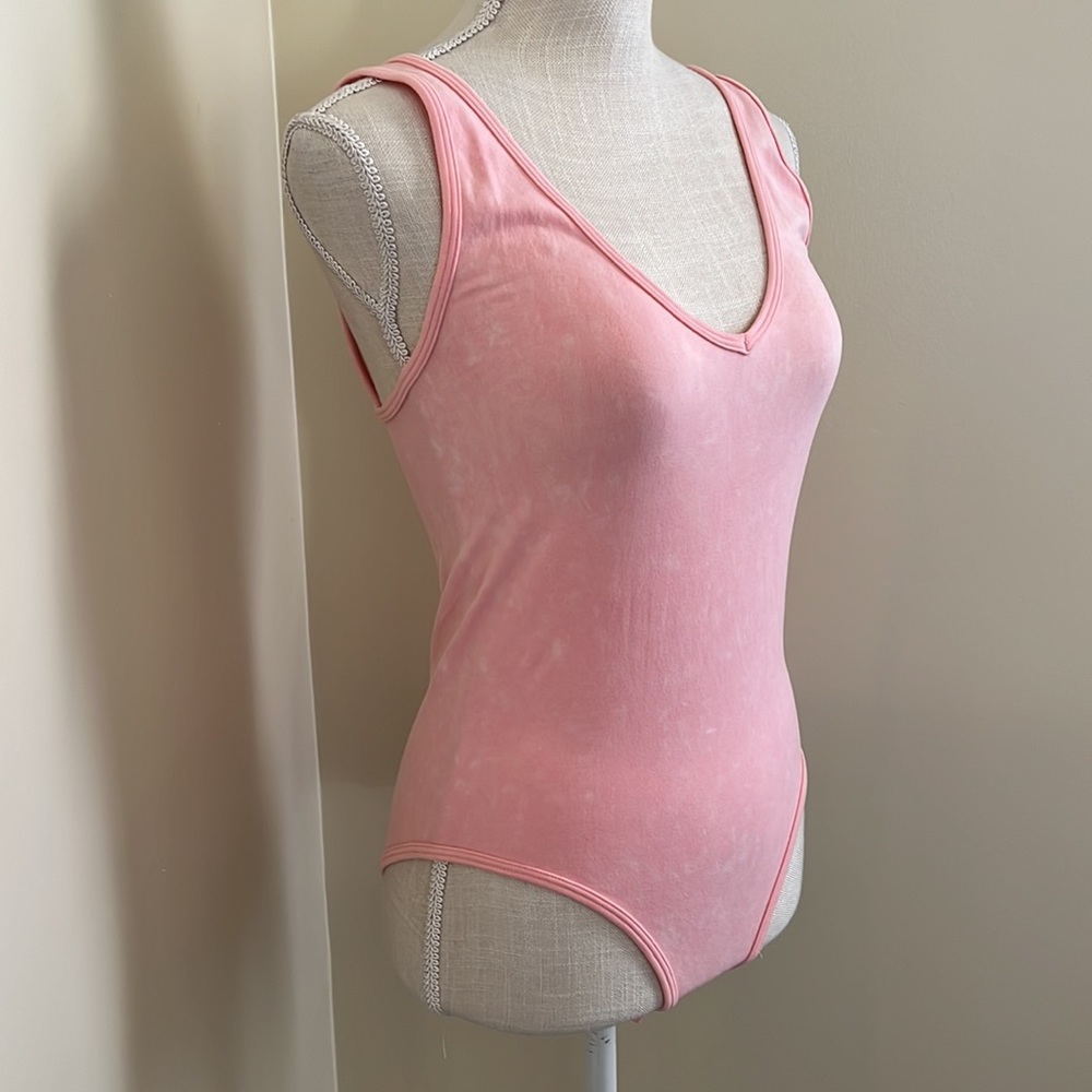 Free People Seamless Tank Bodysuit In Washed Pink - Picture 4 of 12
